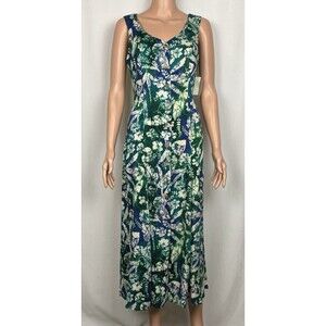 Vintage CC Studio Women’s Size 6 Sleeveless Button Front Midi Dress